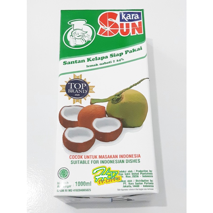

Santan Kelapa Sun Kara 1 Liter