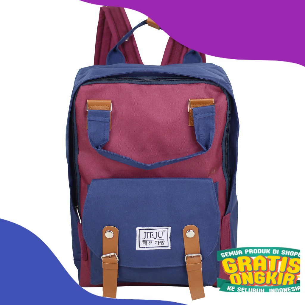 Ransel Jieju Keren Tas Gendong Perempuan SD SMP Keren Bagus Fashionable Awet/ Kuaitas bagus