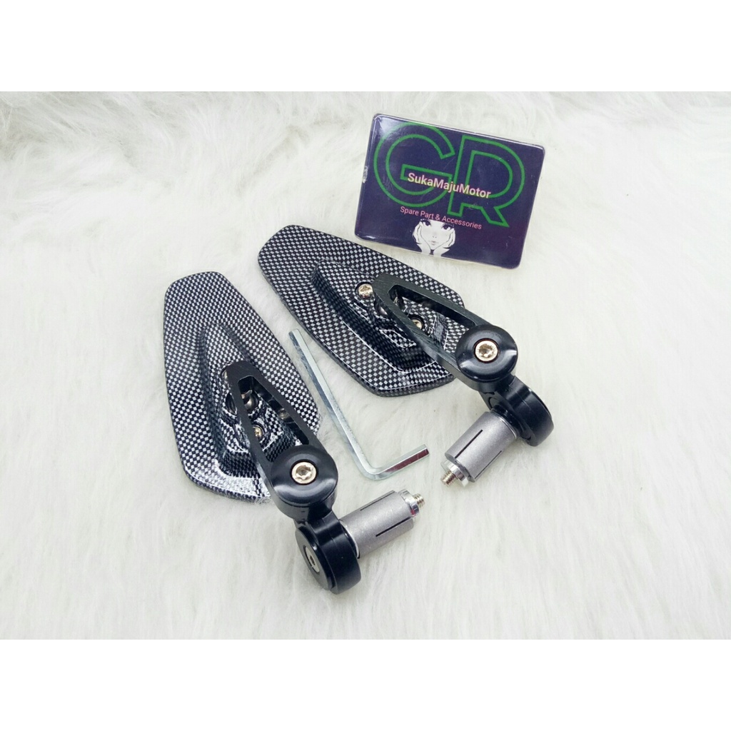 #CLN# spion jalu oval Spion Bar End karbon msx racing universal semua motor yamaha honda Nmax,Aerox,