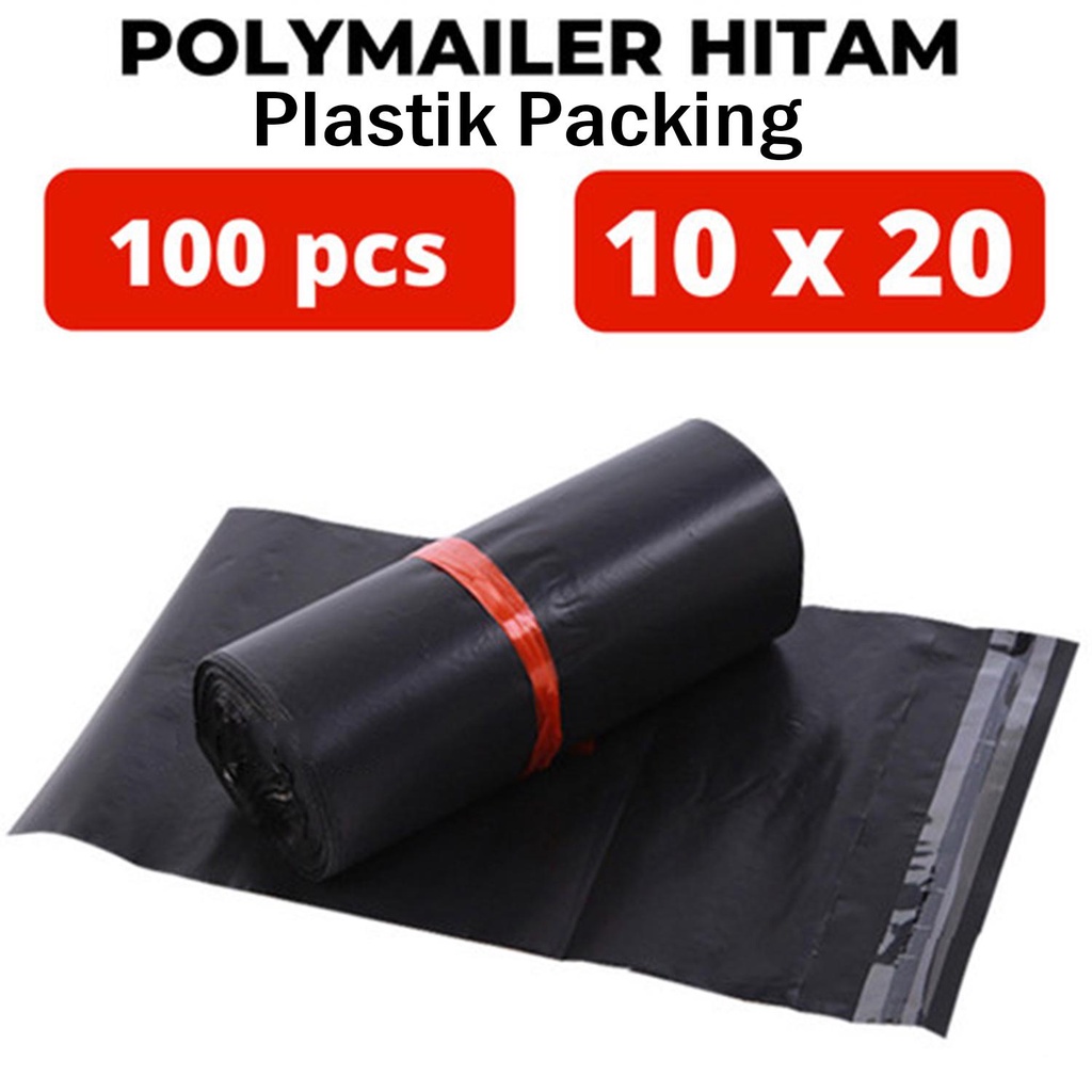 

Plastik Polymailer Hitam 10 x 20 / Plastik Packing - Isi 100 Pcs - Master Pack Indonesia Bogor