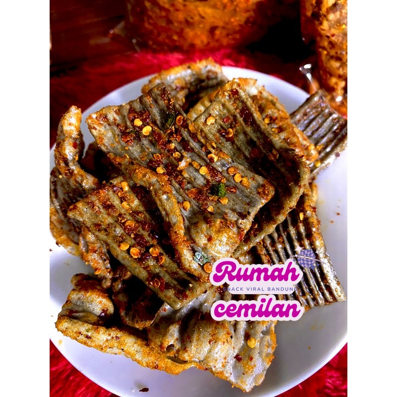 

Kerupuk jengkol extra daun pedas 500 gr RUMAH CEMILAN