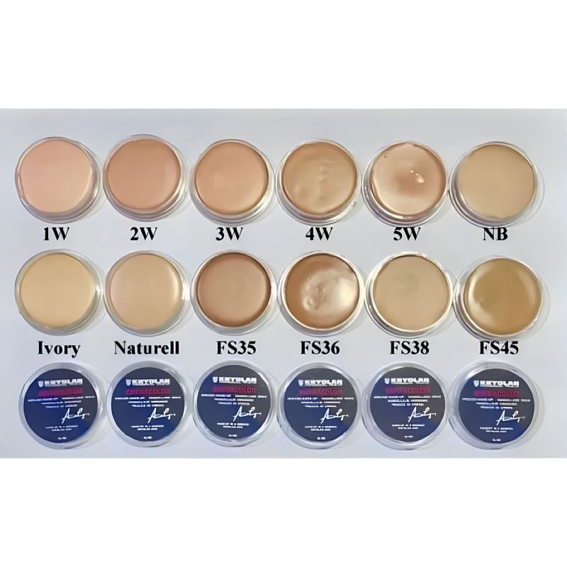 Mini kryolan foundation 8ml / kryolan mini  / crayolan