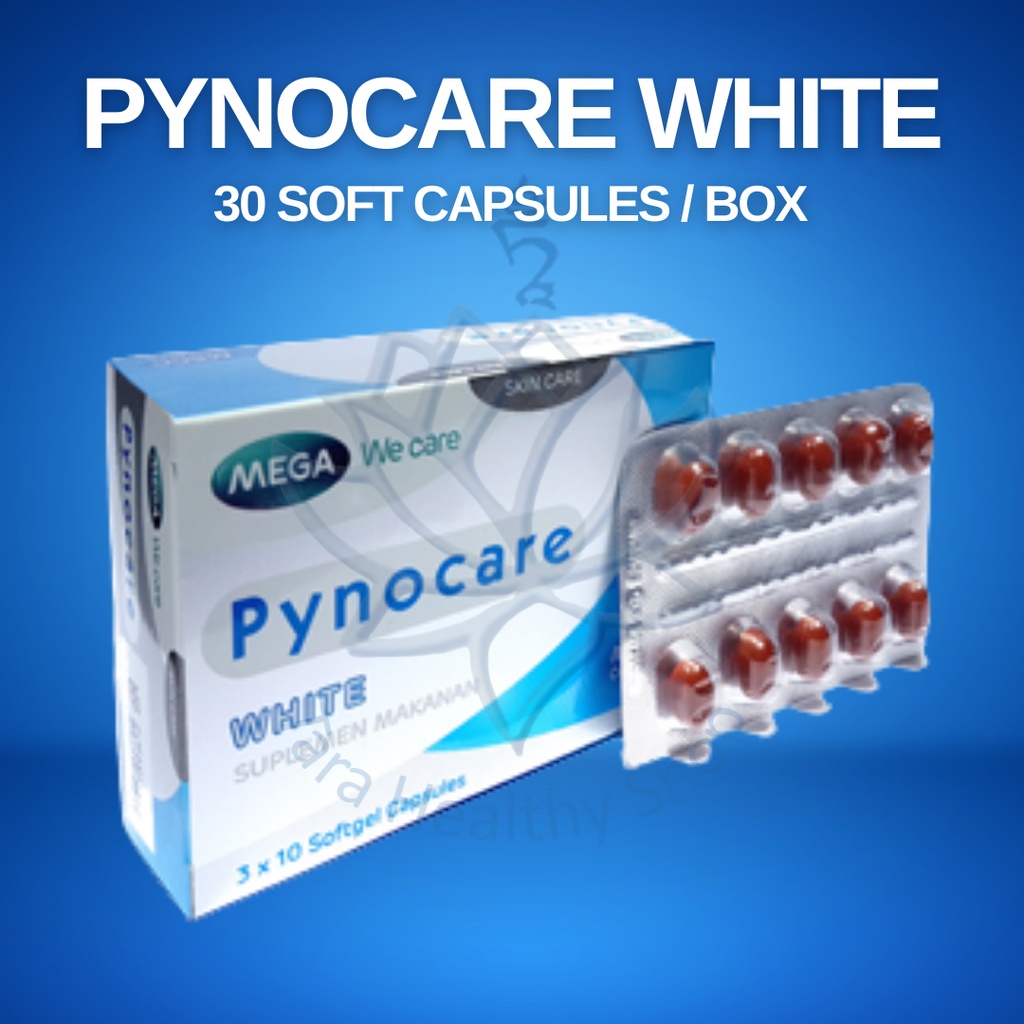[COD] [ORIGINAL] Pynocare White: 30 Soft Capsules (Anti Flek / Pencerah Kulit)