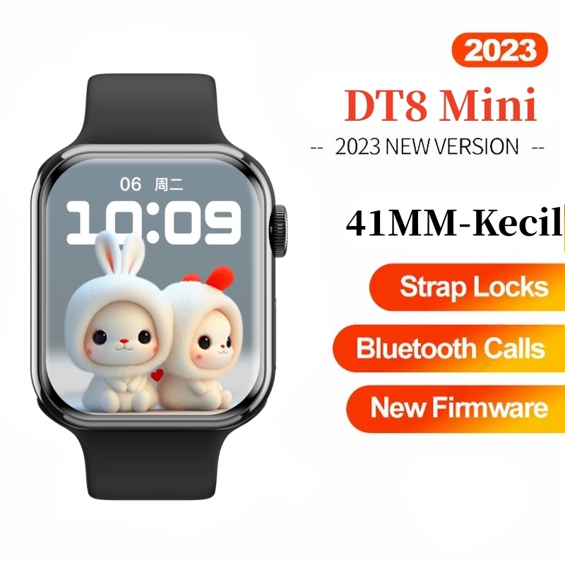 【COD】 GARANSIDT8 Mini 41mm Smart Watches Series 8 NFC GPS Tracker Blue Tooth Call Iwo Smartwatch Voi