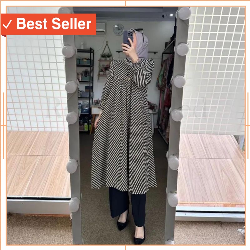 Fashion Wanita Premium - ONESET TUNIK MIRABELLA SETELAN TUNIK WANITA