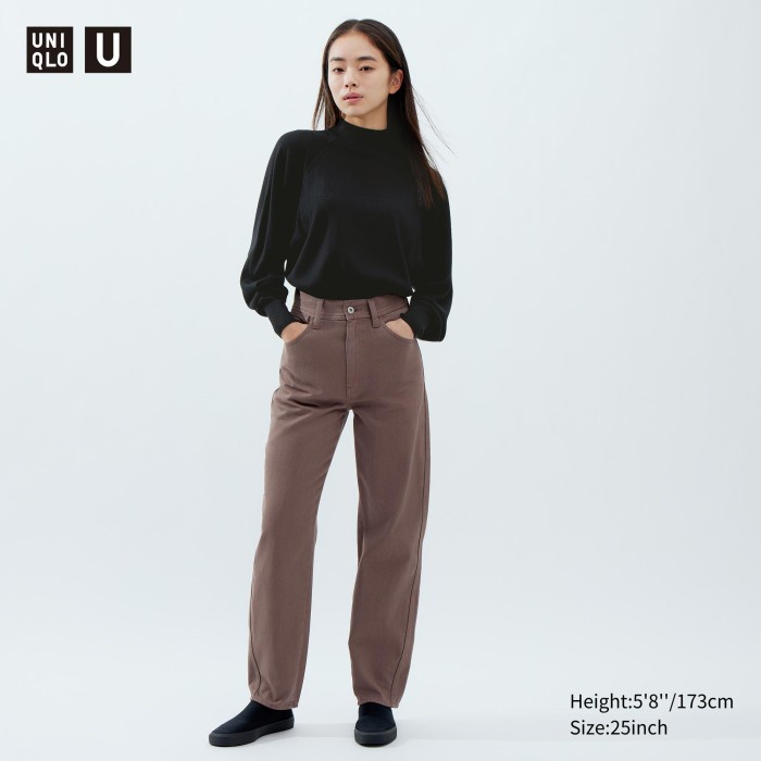 UNIQLO Jeans Curve 461662 Wanita 23inch - 35 BROWN