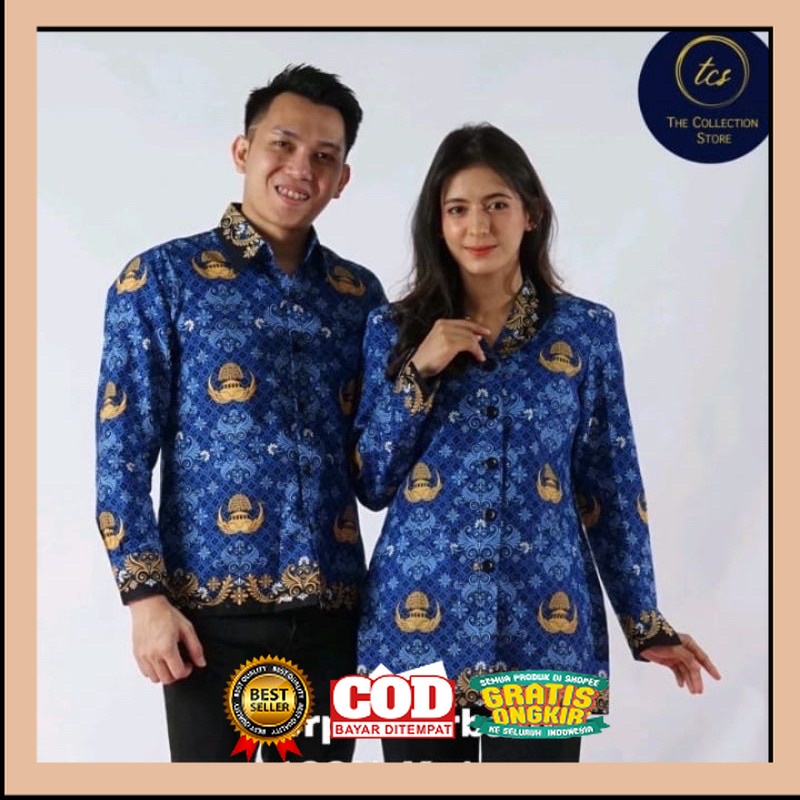 Batik KORPRI terbaru 2022 lapis furing / seragam ASN KORPRI lapis furing / baju seragam korpri pria 