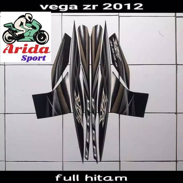 striping yamaha vega zr stiker vega zr thn 2012 2013 full hitam lis body vega zr