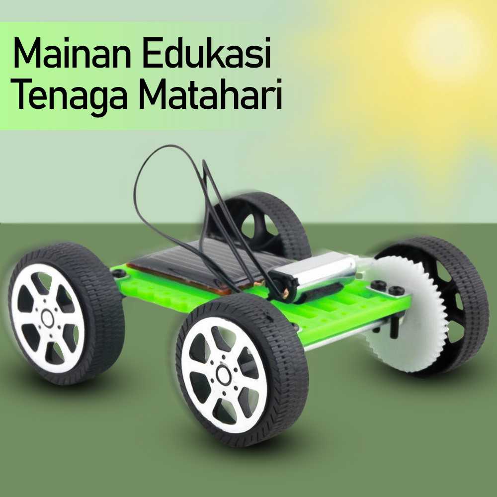 COD Mainan Edukasi Mobil Mobilan Anak Laki Tenaga Solar Cell Panel Surya Matahari Unik