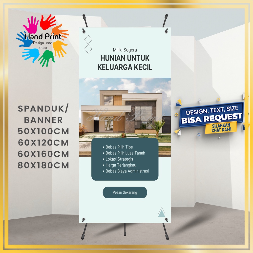 SPANDUK / BANNER / MMT Promosi Jual Rumah Sewa Rumah Kontrakan Kosan Jual Tanah C