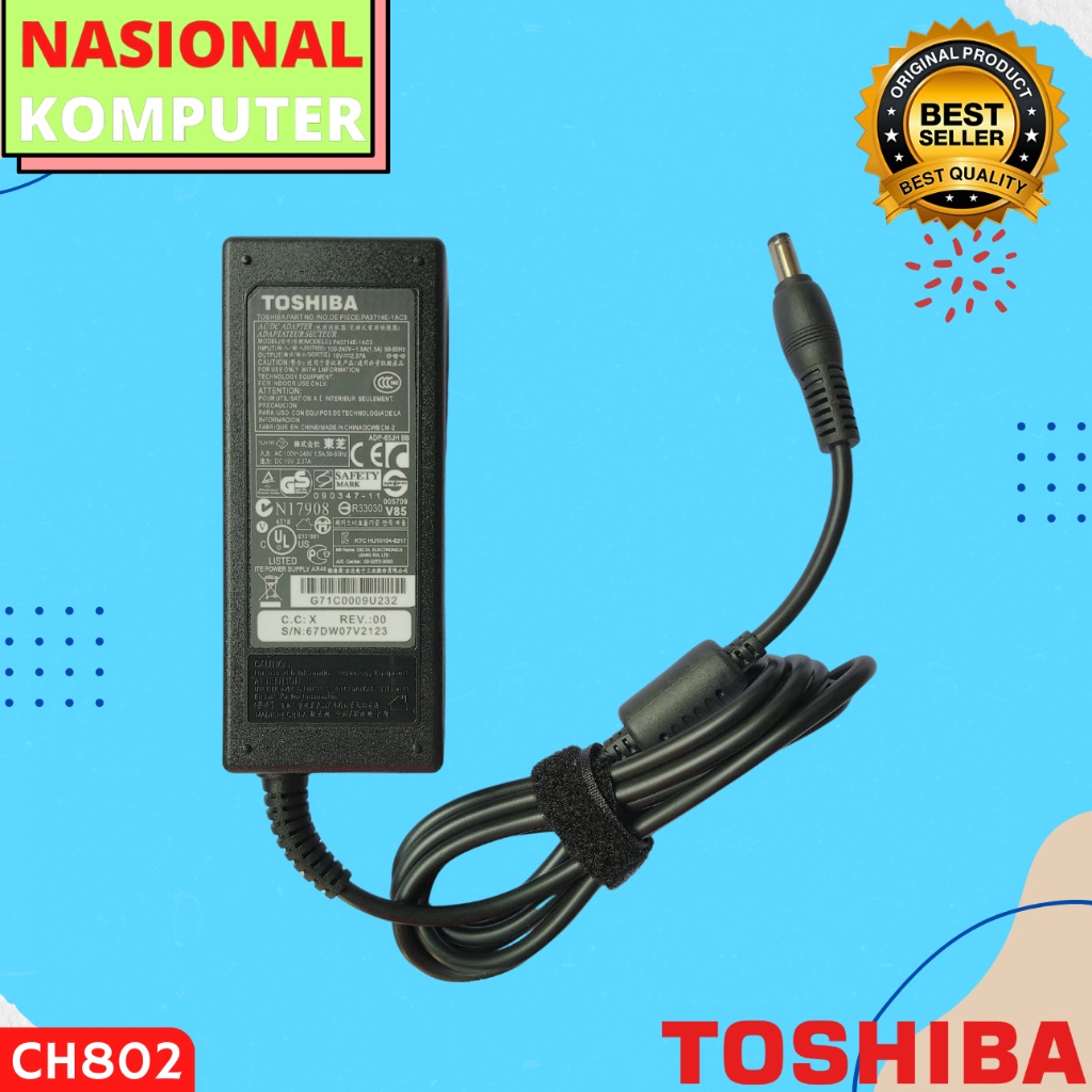 Adaptor Charger Toshiba Portege Z830 Z930 Z930-S9311 Z935 - NEW
