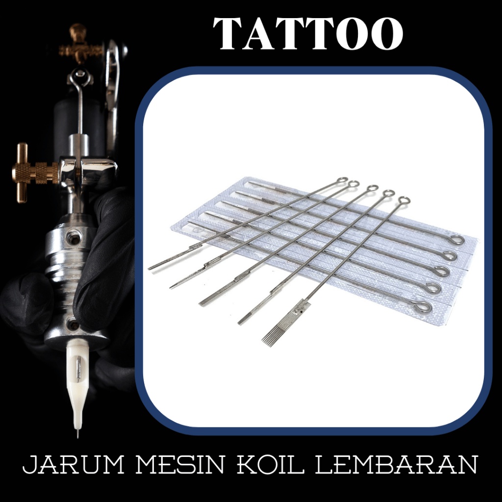 Jarum Tato Tattoo Needle Eceran Lembaran Steril Mesin Tato Koil Tattoo Permanen