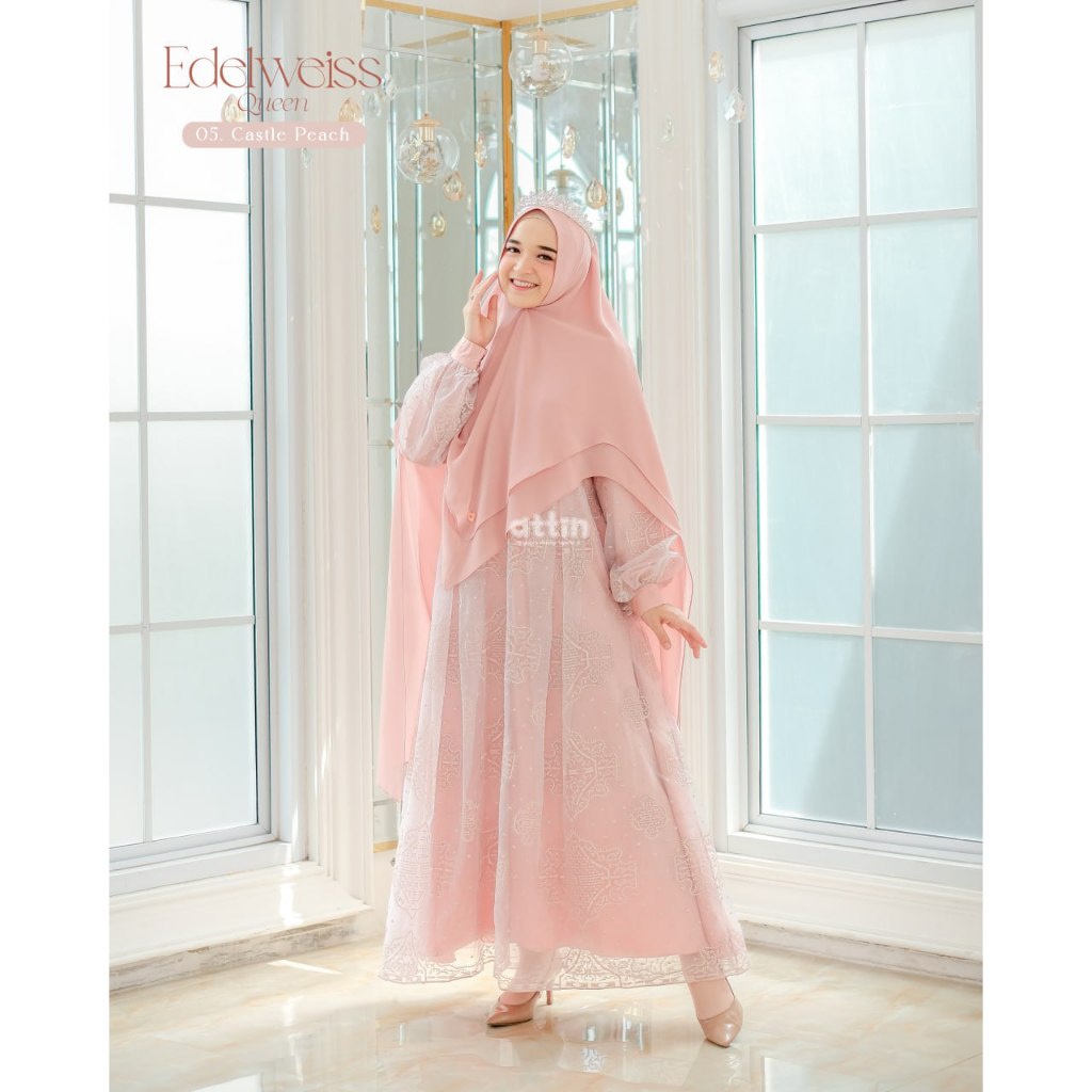 Attin - Edelweiss Queen Dress / Gamis Couple / Gamis Terbaru
