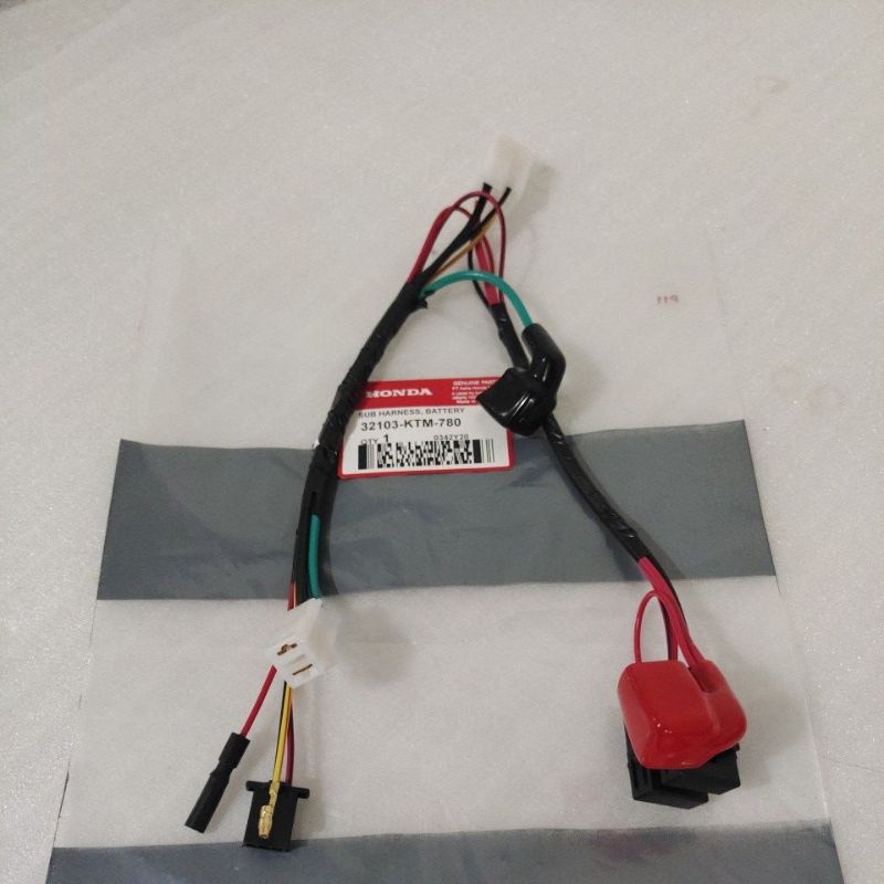 COD Kabel Body Bagian Aki Accu Sub Harness Battery Batre Honda Supra x 125 Original ASLI - ADA STOKN