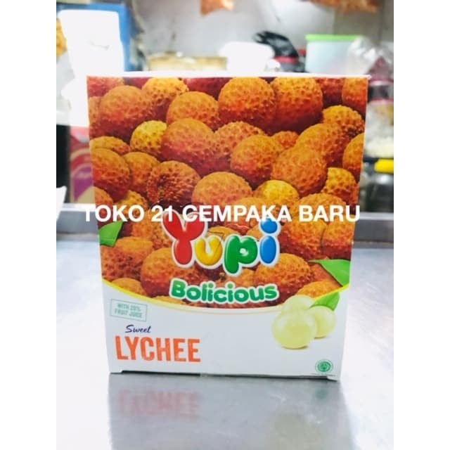 

Yupi Bolicious Rasa LYCHEE 1 box isi 24 pcs | Permen Yupi Leci Murah