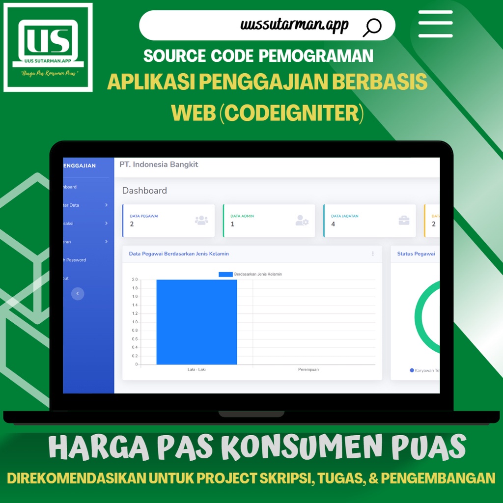 Source Code Aplikasi Penggajian Berbasis Web (Codeigniter)