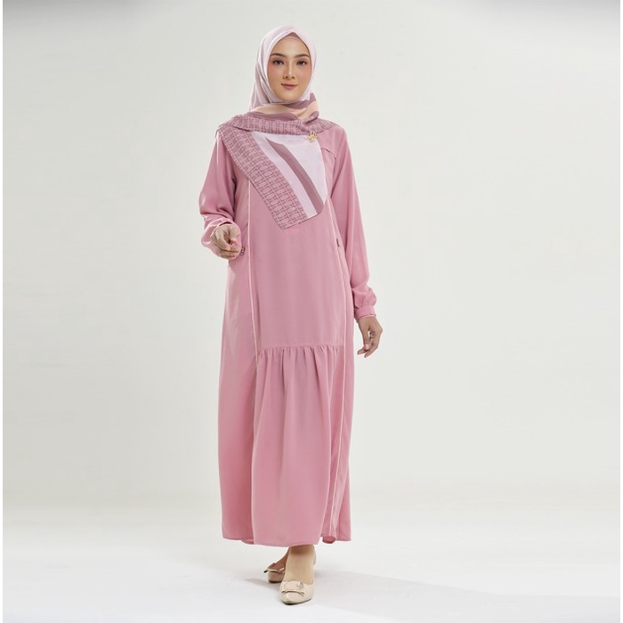 best -Rabbani - Gamis Wanita Muslim Dreslim Mazaya Exclusive - 200 Hitam, L