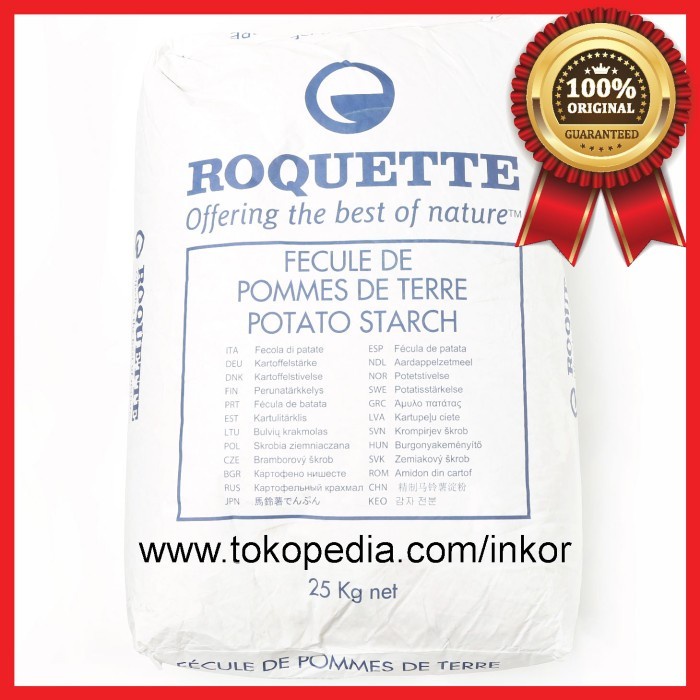 

[Big Sale] [GOJEK/GRAB] ROQUETTE POTATO STARCH TEPUNG KENTANG 25KG