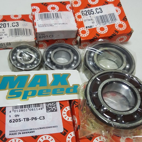 Bearing 6205 TBP63 Ratio FAG Kruk As suzuki Satria RU 120 120R 2T Full Set Hi Speed fulset fullset k