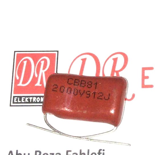 Milar 912j 912 9,1nF 2000 volt 2000v Kapasitor Capasitor CBB22 9100pf LA27