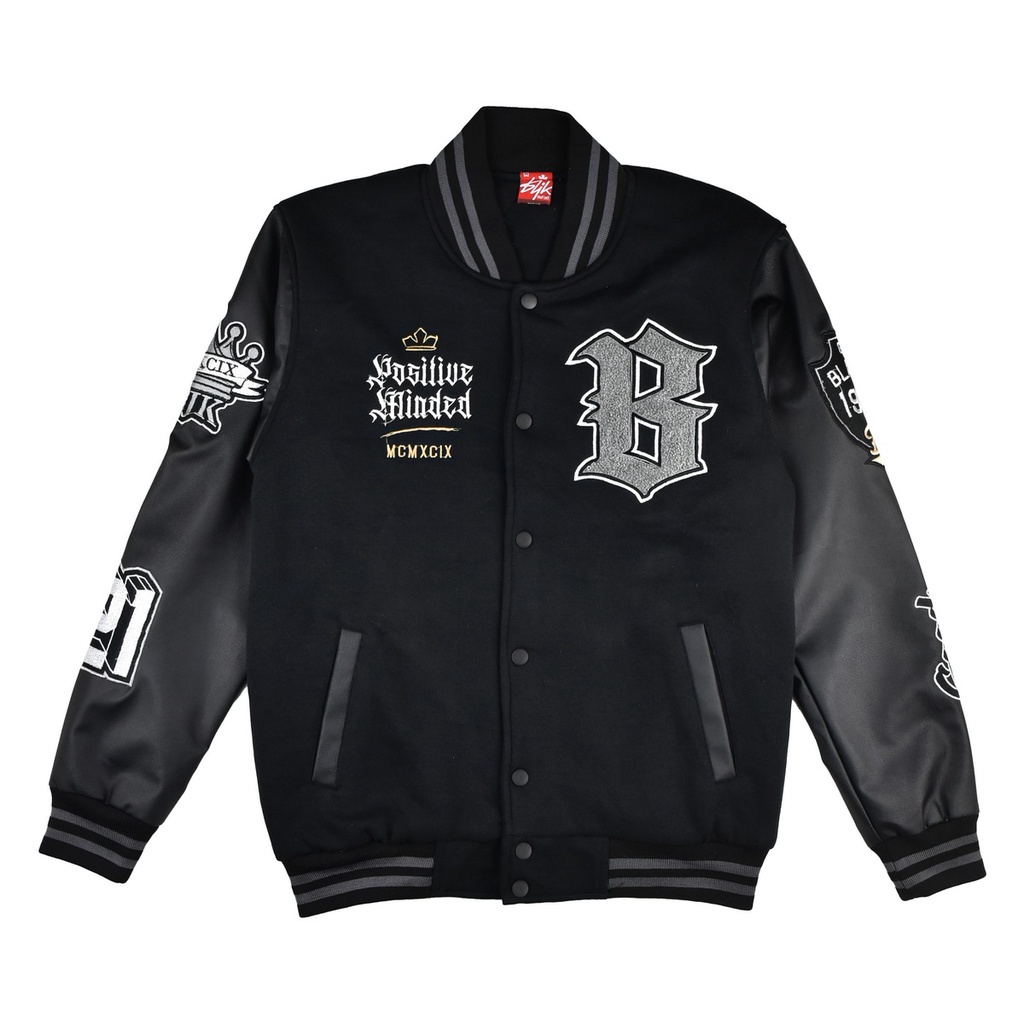 BLJK Jaket Varsity Blackjack Positive Minded JKT594