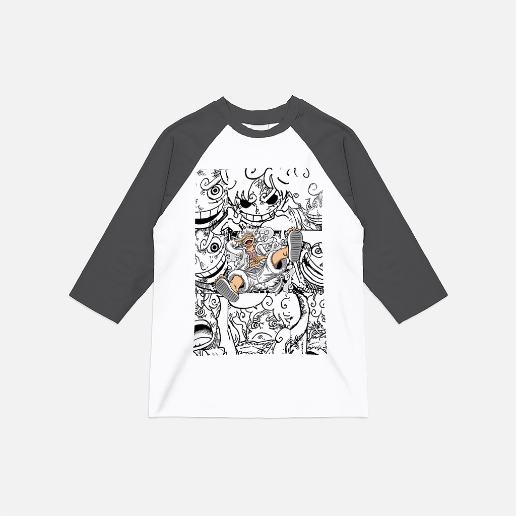 Raglan T-Shirt luffy gear 5 newspaper