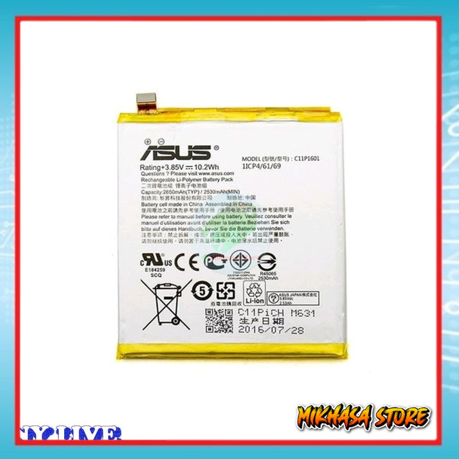 BATERAI BATRAI BATERE ASUS ZENFONE 3 5.2inch ZE520KL C11P1601