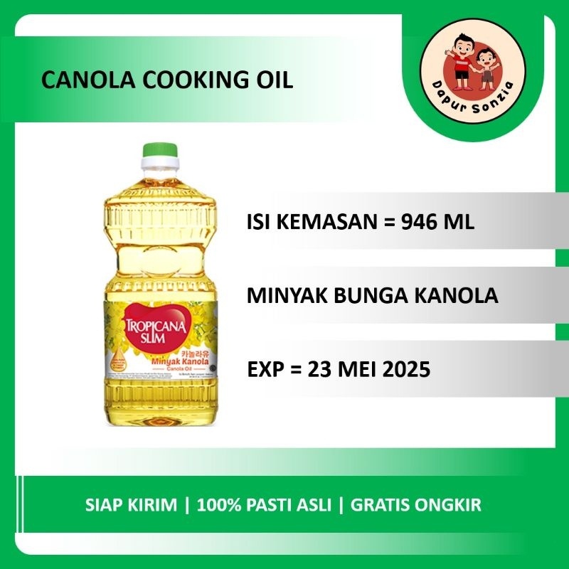 

COD 946 mL Tropicana Slim Minyak Bunga Kanola | Canola Cooking Oil