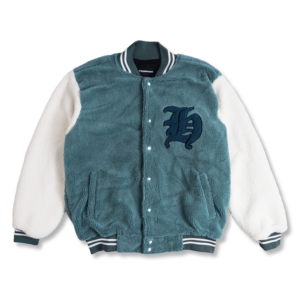SAGE SHERPA GREEN/WHITE VARSITY