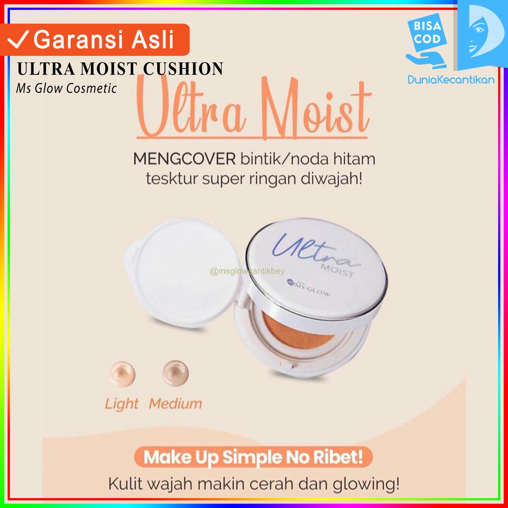New Product Ultra Moist Cushion Ms Glow / BB Cream Foundation Ms Glow Original