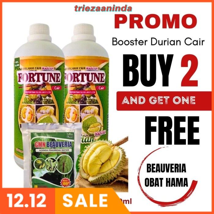Pupuk Booster Fortune Buah Durian, Pupuk Durian Cepat Besar & Berbuah