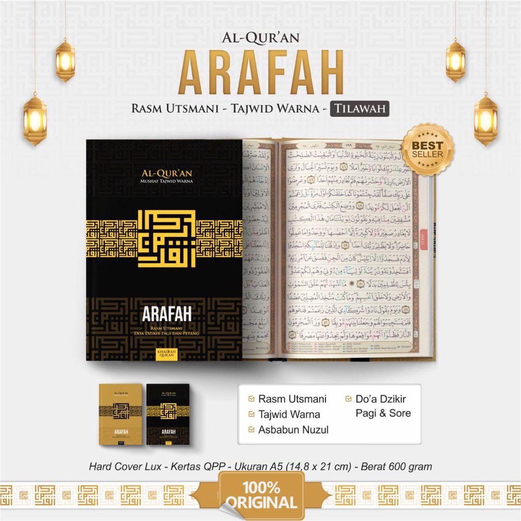 Pustaka Arafah - Pustaka Arafah - Al Quran Tilawah Arafah Mushaf Tajwid Berwarna A5