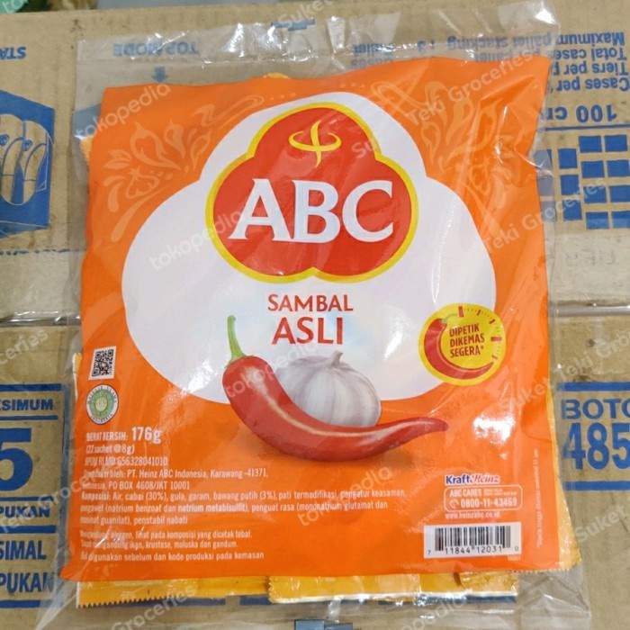 

ABC Saus Sambal isi 22sachet @8gr