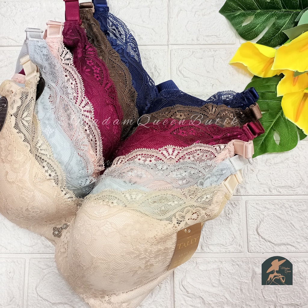 TALLY BRA BH 9109 ADA KAWAT I BUSA TIPIS I CUP D I KAIT 6 | SIZE 36 - 42 | BH PENUTUP LEMAK |