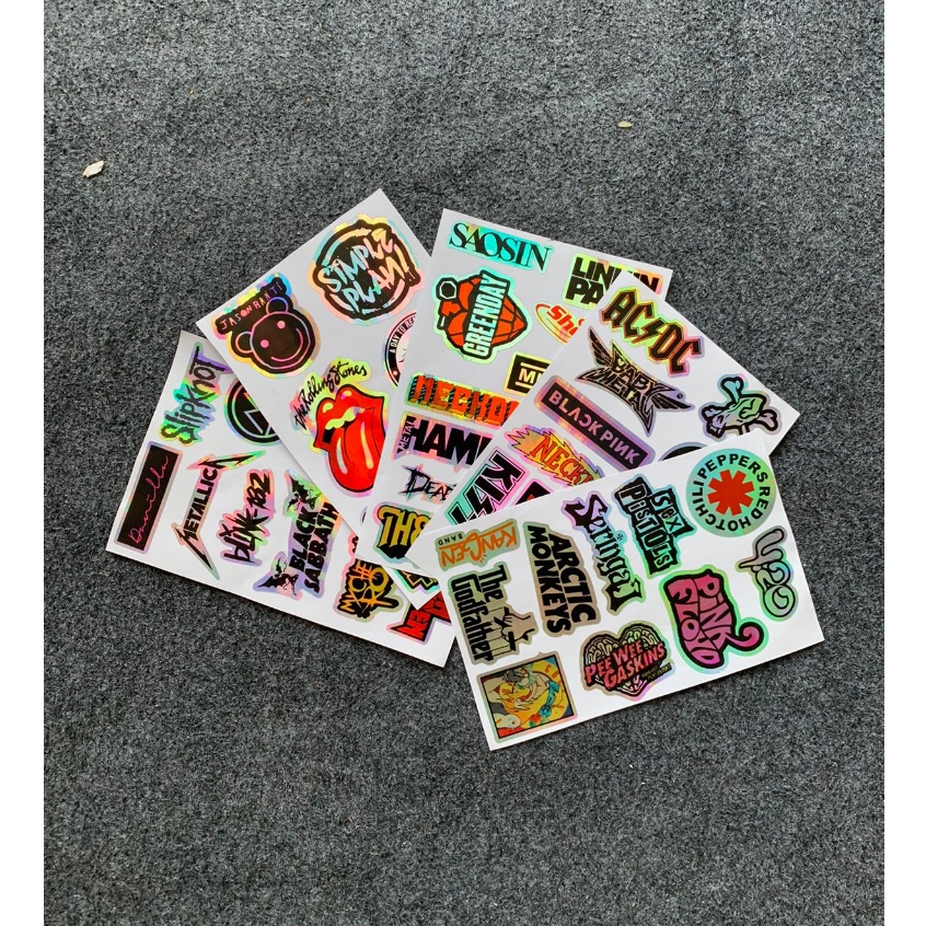 

HOLOGRAM 50 PCS STICKER BAND RANDOM ANTI AIR UNTUK LAPTOP CASE DLL