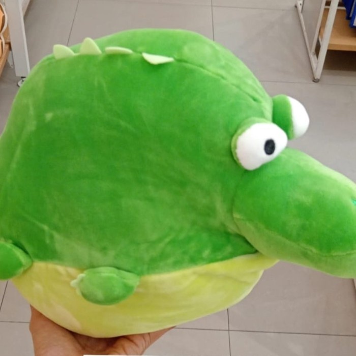 Miniso Round Plush Toy(15in. Crocodile) Boneka Karakter Binatang Buaya