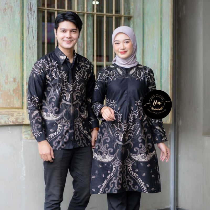 Batik Tunik Couple Batik Couple Modern Premium Busui M L XL XXL