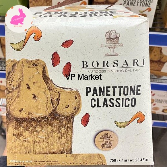 

Borsari Panettone Classico Cake | Kue Natal | Cake Christmas | 750g