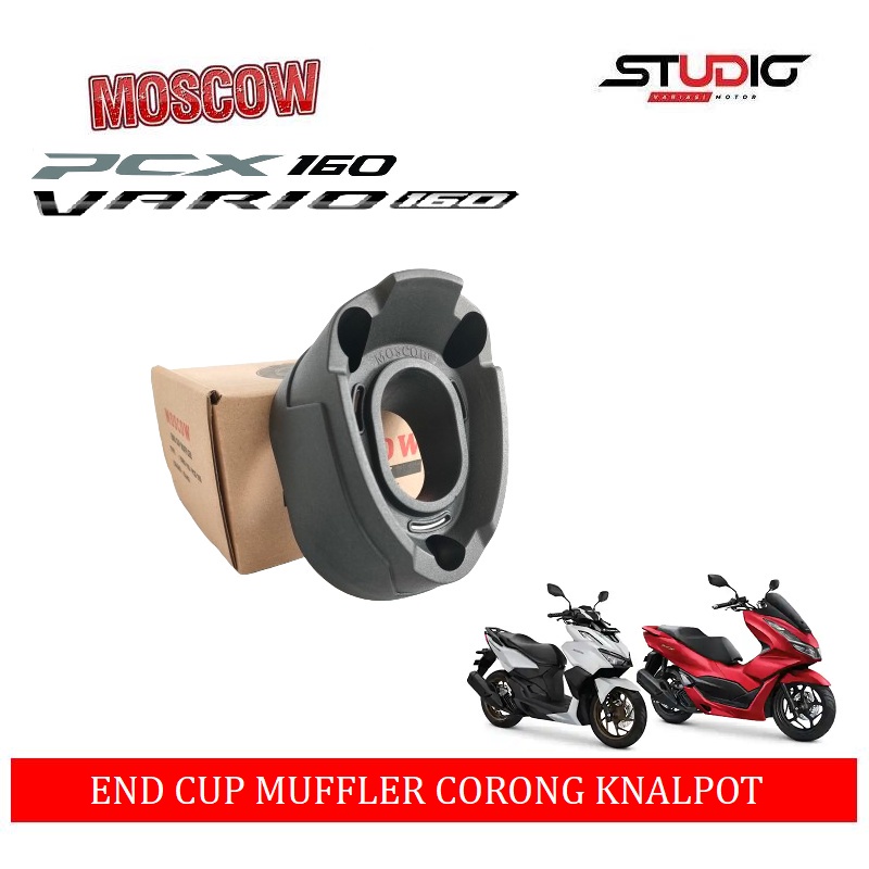 End Cup Muffler Corong Knalpot End Muffler Vario 160 Abs Cbs Pcx 160 - Unversal Sepda Motor