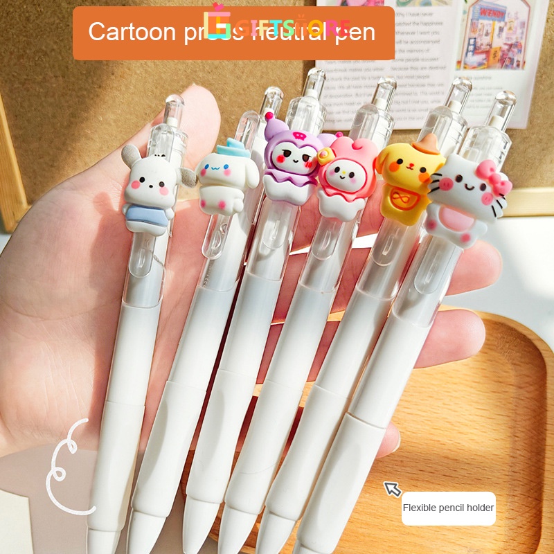 

COD✨Pena Aksi Dorong Kartun Pena Netral Pena Lucu Pena Ujian Siswa Pena Hitam Pena Tanda Tangan Kantor-GS