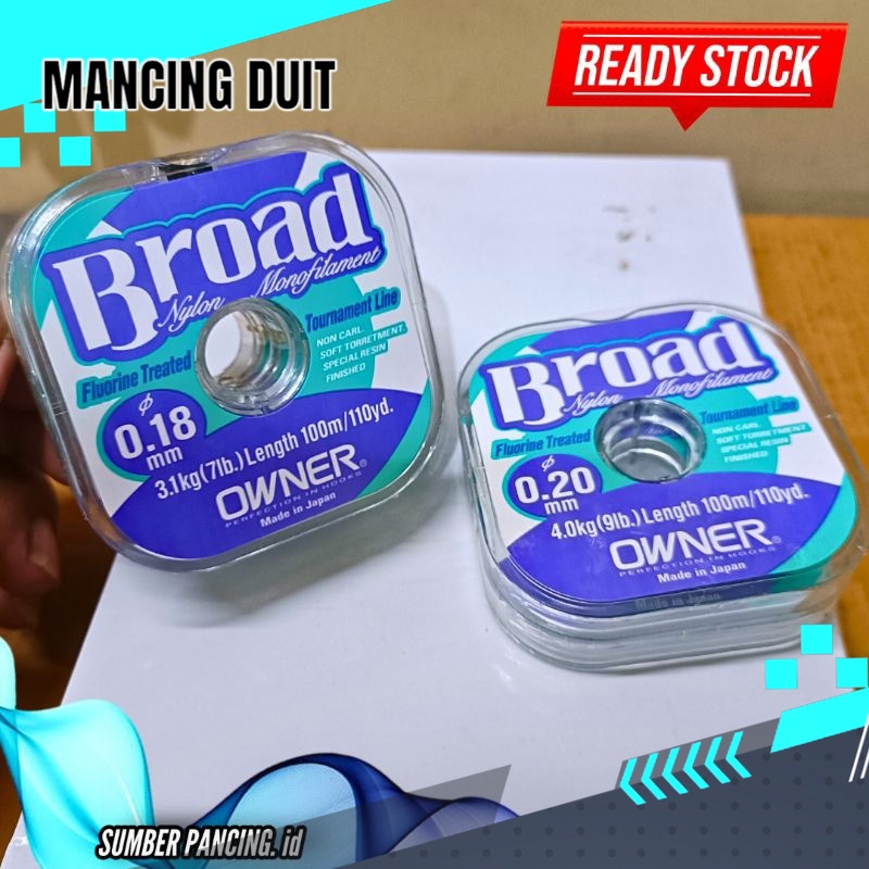 Senar Owner Broad 100 meter - senar pancing broad