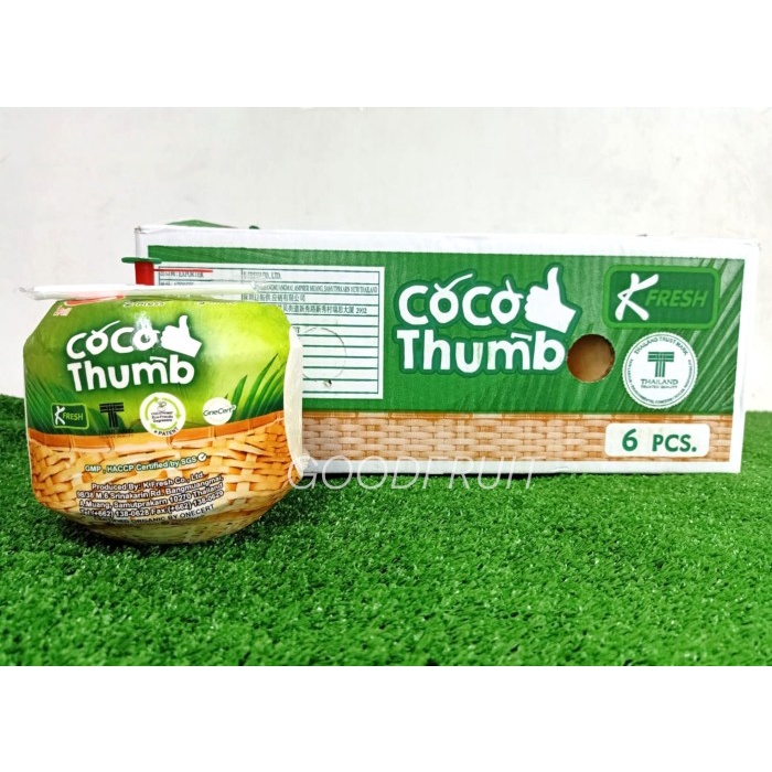 

Best Seller- Coco Thumb - Kelapa Muda Thailand isi 6pcs Cocothumb