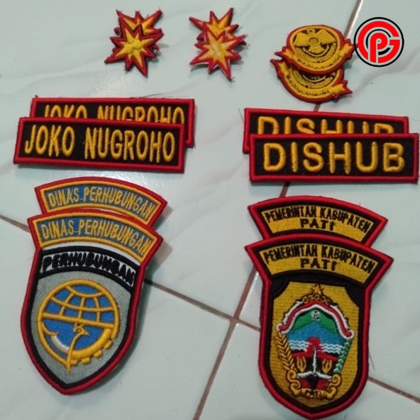 Best Seller Bordir Timbul Dishub / Bordir Logo Timbul Dishub / Logo Bordir Timbul Dishub / Logo Timb