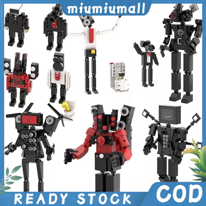 wijaya Mainan Lego Skibidi Toilet Figure Mainan Anak Skibidi Toilet Set isi Mainan Skibidi Toilet Si