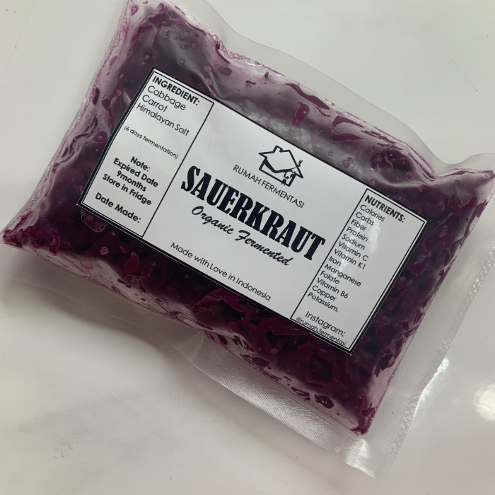 

Best Seller[PROMO] 400gr Red Sauerkraut Unpastuerized