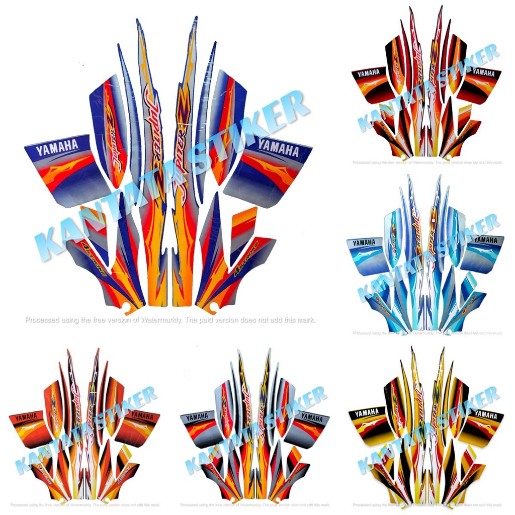 Stiker Striping Lis Body Motor Yamaha Jupiter Z 2004 Std full set