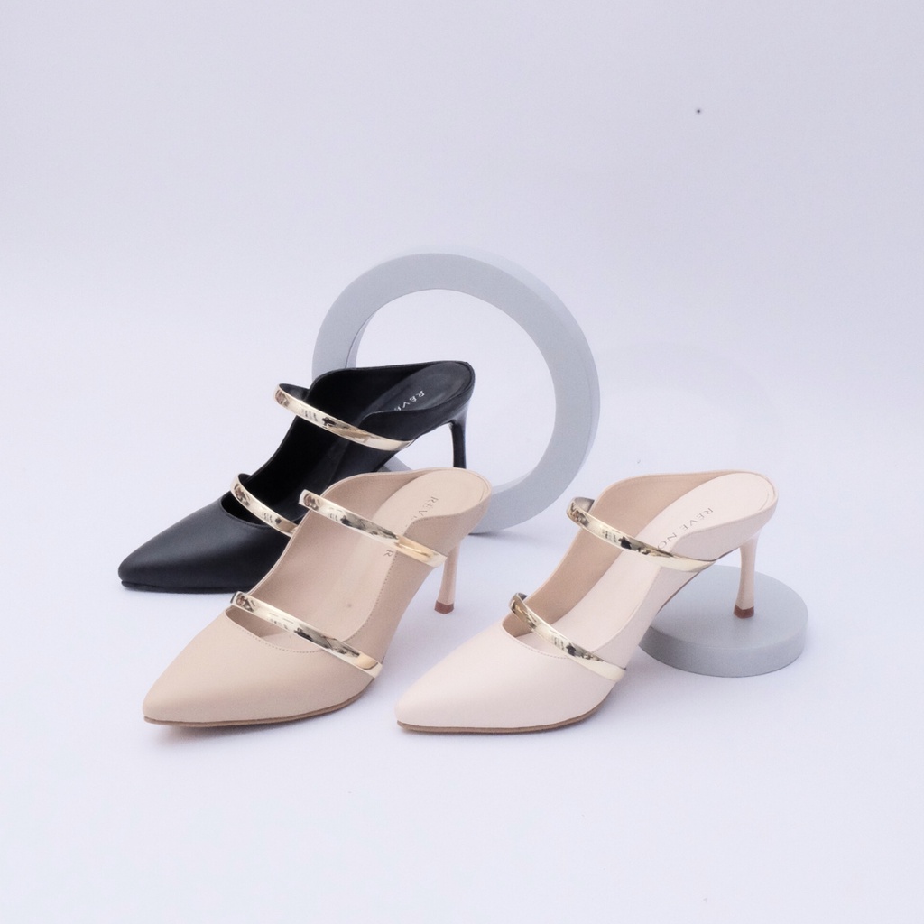 REVE NOIR Quence Sepatu Wanita Heels Hak 7 cm