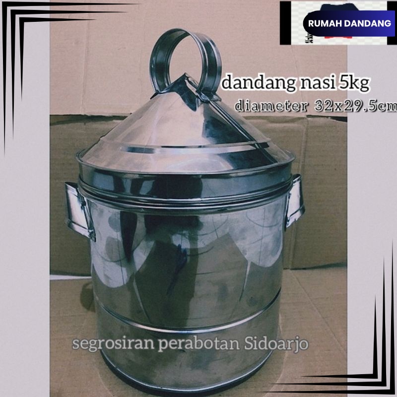 DANDANG KUKUS NASI stenlis UK 5KG