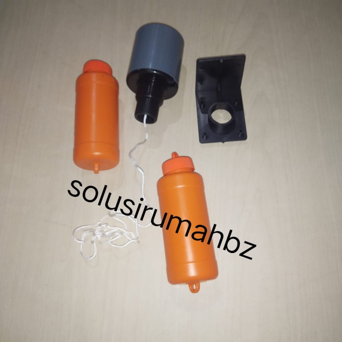 OTOMATIS TANDON DUAL PELAMPUNG PVC PLASTIK TOREN TANGKI AIR SWITCH  control saklar hidup mati model 