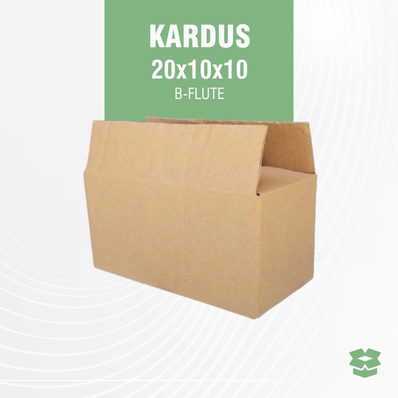 

KARDUS 20x10x10 BARU BOX KARTON B-FLUTE POLOS PACKING OLSHOP